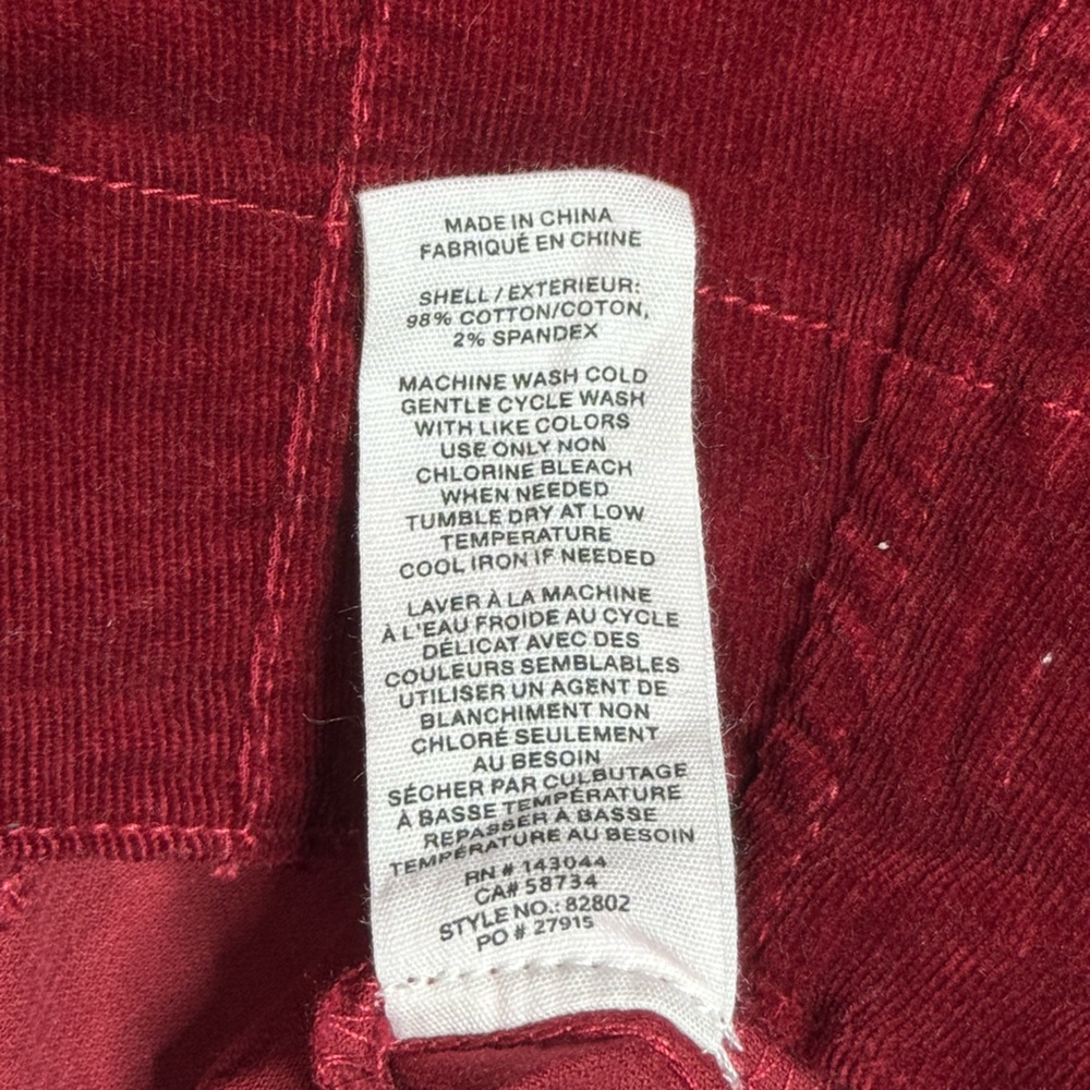 Avec Les Filles Flare High-Rise Corduroy Pants size 6 - Picture 6 of 10